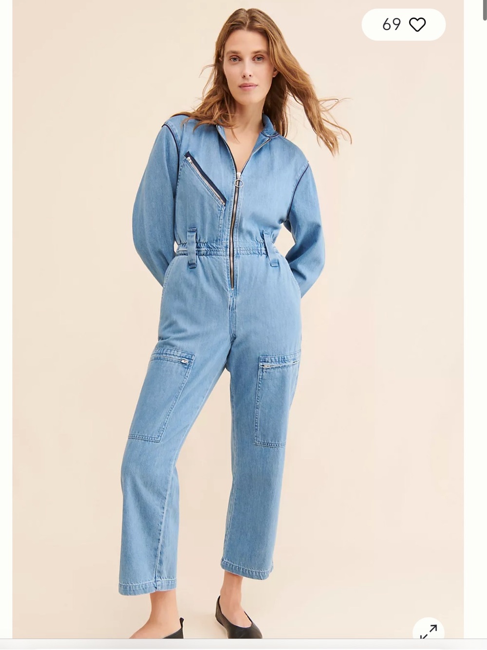 Seventy Mochi Amelia Denim Coveralls